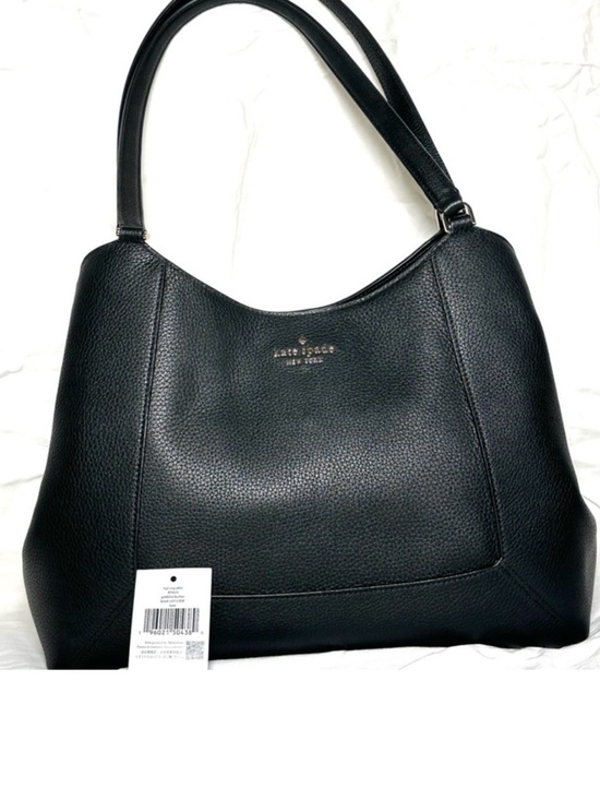 kate spade Handbags - Kate Spade Black Pebbled Leather Triple Compartment Shoulder Bag